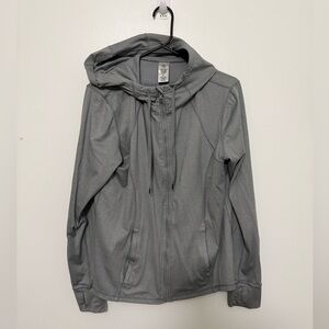 Women's Heather Gray Zip-Up Hoodie